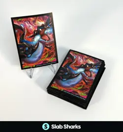 POKEMON PHANTASMAL FLAMES MEGA CHARIZARD X EX CARD SLEEVES LOT OF 65 - Image 1