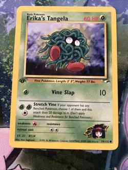 Erika's Tangela 79/132 1st Edition Gym Heroes Set Pokemon Card - Image 1