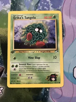 Erika's Tangela 79/132 1st Edition Gym Heroes Set Pokemon Card - Image 3