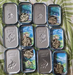 6x Pokemon Sinnoh Stars Mini Tin EMPTY W/ Coins & Art Cards - Image 2