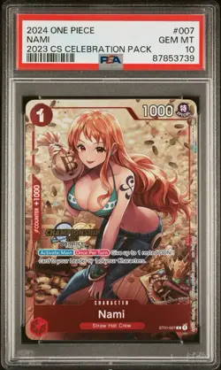 PSA 10 Gem Mint Nami 2023 CS Celebration ST01-007 Common One Piece Card 2024 - Image 1