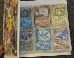 Vintage Pokemon Card Binder Collection Lot 1st Editions Charizards WOTC Japanese - Image 1