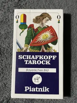CARTE DA GIOCO SKAT SCHAFKOPF TAROCK SCHMID VINTAGE ORIGINAL PLAYING CARDS - Image 1