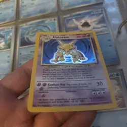 HP Alakazam Holo Rare Pokemon TCG Card 1/102 Base Set 1999 Unlimited - Image 2