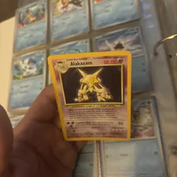 HP Alakazam Holo Rare Pokemon TCG Card 1/102 Base Set 1999 Unlimited - Image 5