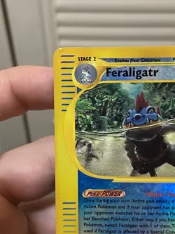 Pokemon TCG Feraligatr Reverse Holo Rare Card 47/165 Expedition MP - Image 3