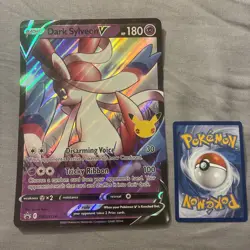 Pokemon TCG Cards Dark Sylveon V SWSH134 Black Star Promo JUMBO / OVERSIZE - Image 1