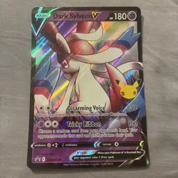 Pokemon TCG Cards Dark Sylveon V SWSH134 Black Star Promo JUMBO / OVERSIZE - Image 2