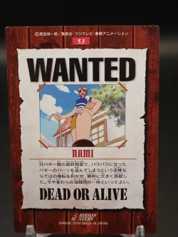 Nami One Piece 53 Bandai TCG Card Carddass Masters Anime Japan D219 - Image 2