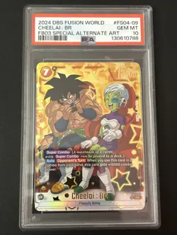 Cheelai : BR Broly Alt Art FS04-09 Dragon Ball Super Fusion World Card PSA 10 - Image 1