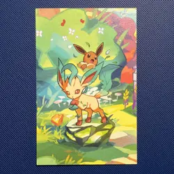 Pokemon TCG: Leafeon Mini Tin Info Card - Prismatic Evolutions 0470 - Image 1