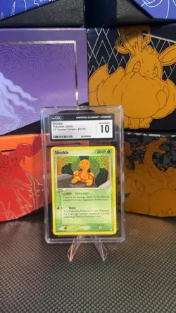 Pokemon TCG Unseen Forces Shuckle Card 2005 47/115 Non-Holo Gem Mint 10 - Image 1