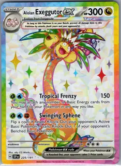 Alolan Exeggutor ex 225/191 SV08: Surging Sparks - Pokemon Card - NM - Image 1