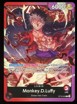 Monkey.D.Luffy - ST10-002 - Leader -Foil - NM - English - One Piece Card Game - Image 1