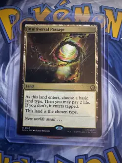 MTG Multiversal Passage 0180 Rare Land Marvel’s Spider-Man SPM Near Mint / Mint - Image 1