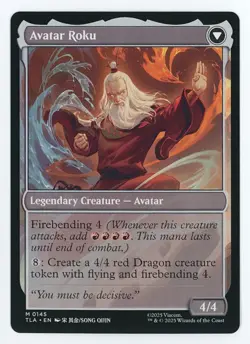 The Legend of Roku #0145 MTG Avatar: The Last Airbender Magic The Gathering - Image 2