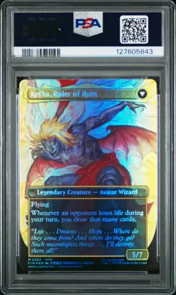 2025 MTG FINAL FANTASY FOIL #0322 KEFKA, COURT MAGE/KEFKA, RULER OF RUIN PSA 10 - Image 2