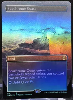 Seachrome Coast #374 Phyrexia: All Will Be One Borderless Foil Rare - Image 1
