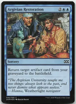 Argivian Restoration FOIL Common Double Masters LP MTG - Image 1