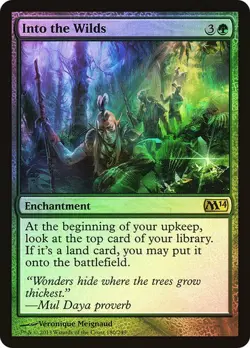 MTG - Into the Wilds - Foil - M14 - Magic the Gathering - Image 1
