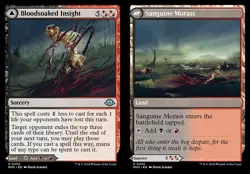 1x Bloodsoaked Insight // Sanguine Morass - Foil NM Eng MTG - Modern Horizons 3 - Image 1