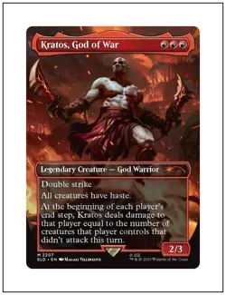 1x Kratos, God of War, 2207, God of War Secret Lair, Magic MTG NM - Image 1