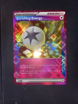 Enriching Energy 191/191 Sv08: Surging Sparks Holo Ace Spec Pokemon Card TCG - Image 1