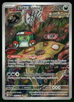 Brute Bonnet 207/182 Illustration Rare Holo NM Pokemon SV04: Paradox Rift - Image 1