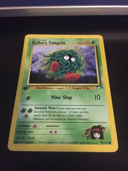 Pokemon TCG Erika's Tangela 79/132 Gym Heroes 1st Edition NM/MINT - Image 1
