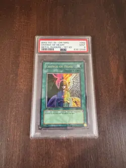 Yu-Gi-Oh Metal Raiders 1st Edition Change of Heart MRD-060 PSA 9 - Image 1