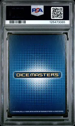 2015 YU-GI-OH! DICE MASTERS #1 BLUE EYES WHITE DRAGON-BLUE TITAN PSA 8 - Image 2