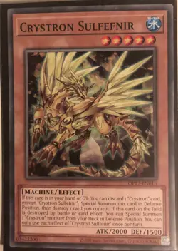 Yu-Gi-Oh! TCG Crystron Sulfefnir OP27-EN016 Common Unlimited Edition Near Mint - Image 1