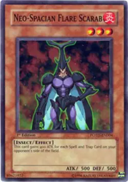 Neo-Spacian Flare Scarab - POTD-EN004 - Super Rare - Unlimited Edition - Damaged - Image 1