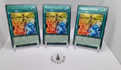 Yu-Gi-Oh - 3x Mikanko Kagura - AMDE-EN034 1st Edition Rare Playset - Image 1