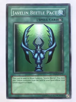 Javelin Beetle Pact (Super Rare) PP01-EN012 Yugioh Spell Card New Never Played - Image 1