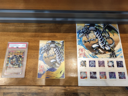 Yu-Gi-Oh! Blue-Eyes White Dragon PSA 10 + Japan Post Stamp Set JP Exclusive - Image 1