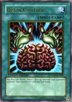 Yugioh! MP Brain Control - GLD1-EN033 - Gold Rare - Limited Edition Moderately P - Image 1