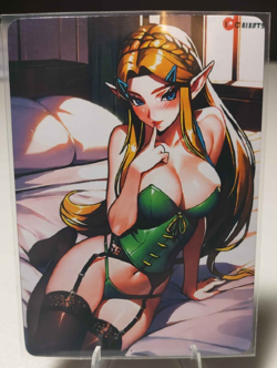 Zelda Full Art Goddess Story The Legend of Zelda Waifu Anime Trading Card - Image 1