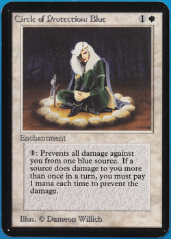 Circle of Protection: Blue Alpha NM White Common MTG CARD (ID# 498888) ABUGames - Image 1