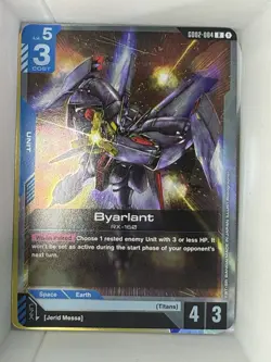 Gundam TCG Card Game Dual Impact Foil Rare GD02 R-004 Byarlant RX-160 NM Titans - Image 1
