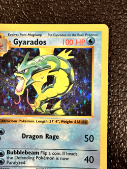 Gyarados - 6/102 - Shadowless Holo Rare Base Set 1999 - Pokemon Card - LP/MP - Image 3