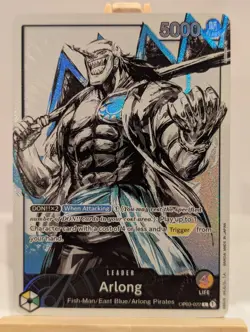 One Piece Card Game Arlong Leader High Quality Custom Card OP03-022 English - Image 1