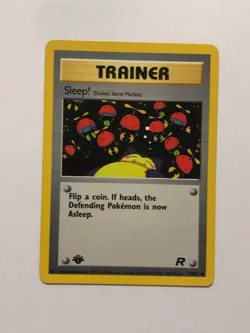 Pokemon Card 1st Edition Team Rocket Sleep! 79/82 Light Played Condition - Image 1
