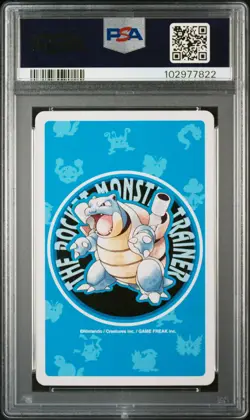 1998 POKEMON BLUE VERSION PLAYING CARDS 9 OF CLUBS #136 FLAREON PSA 10 - Image 2