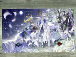 WVICM Table Playmat Labrynth of the Silver Castle TCG CCG Card Game Mat Pad Bag - Image 1