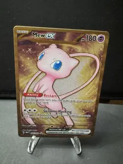 Pokemon Mew EX Metal Card 2023 Scarlet & Violet 151 Series 205/165 NM Condition - Image 1
