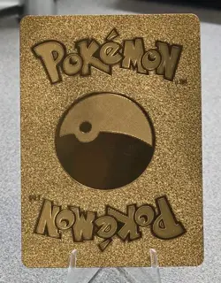 Pokemon Gengar VMAX 320hp Gold Foil Fan Art Collector Card TCG - Image 2