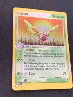 Pokemon Dustox 6/109 Ex Ruby Sapphire 2003 Holo Rare SWIRL Pokemon Card TCG - Image 2