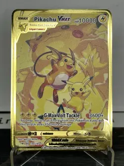 Pikachu VMAX Pokemon Card Rainbow GX EX GX ACG V STAR HOLO 1st Metal M6 - Image 1