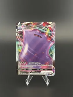 Pokemon TCG Ditto VMAX Shining Fates Holo Ultra Rare Card 051/072 - Image 1